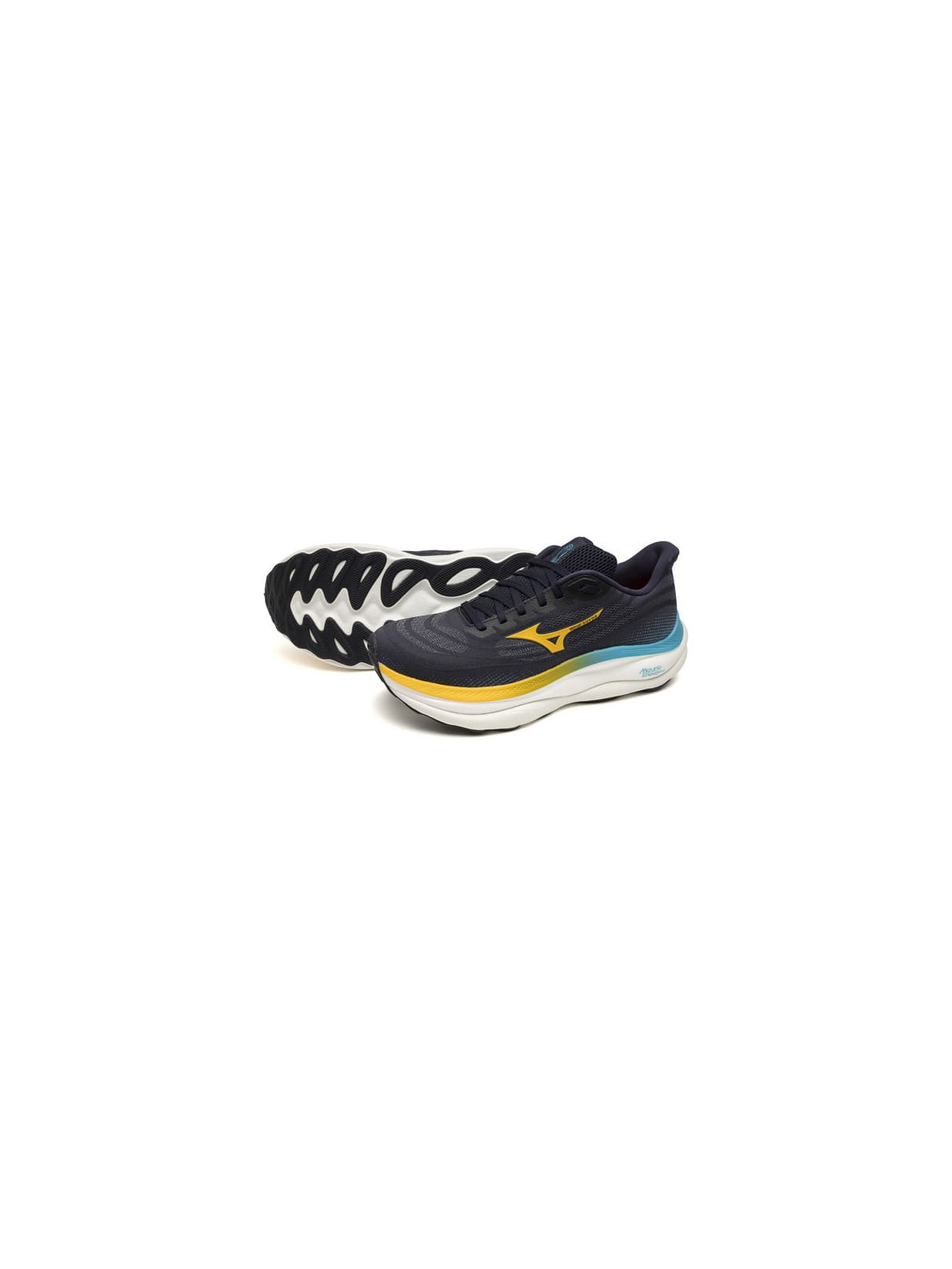 Mizuno Wave Sky 9 Homme BaritoneBlue-Citrus-CapriBreeze | Chaussure Running Universelle