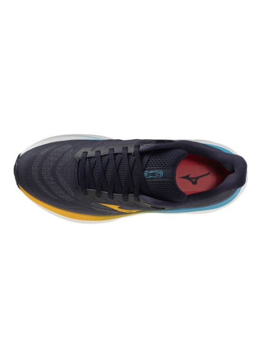 Mizuno Wave Sky 9 Homme BaritoneBlue-Citrus-CapriBreeze | Chaussure Running Universelle