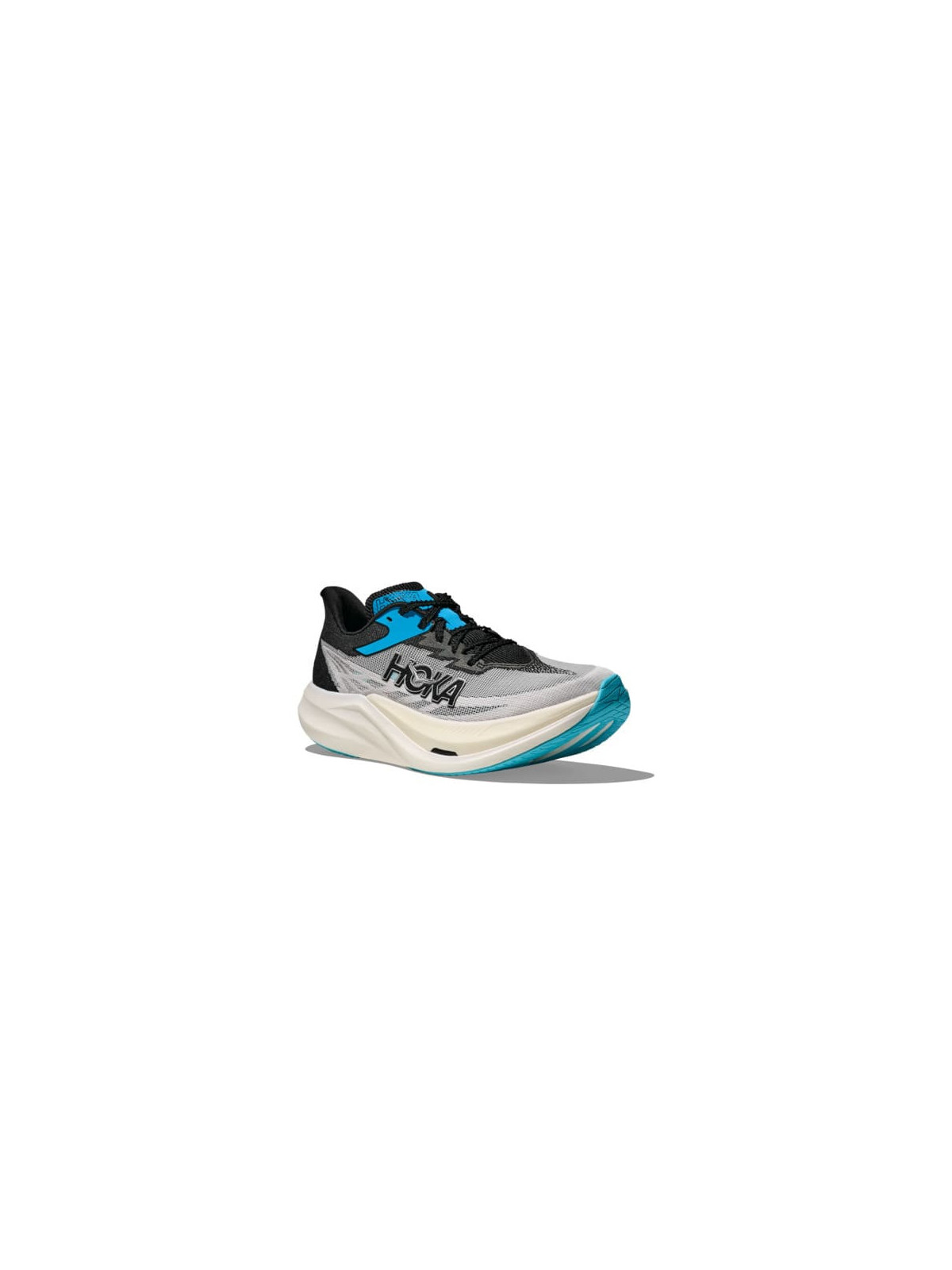 HOKA ROCKET X 3 Mixte White/Black – Chaussure Running Légère & Réactive