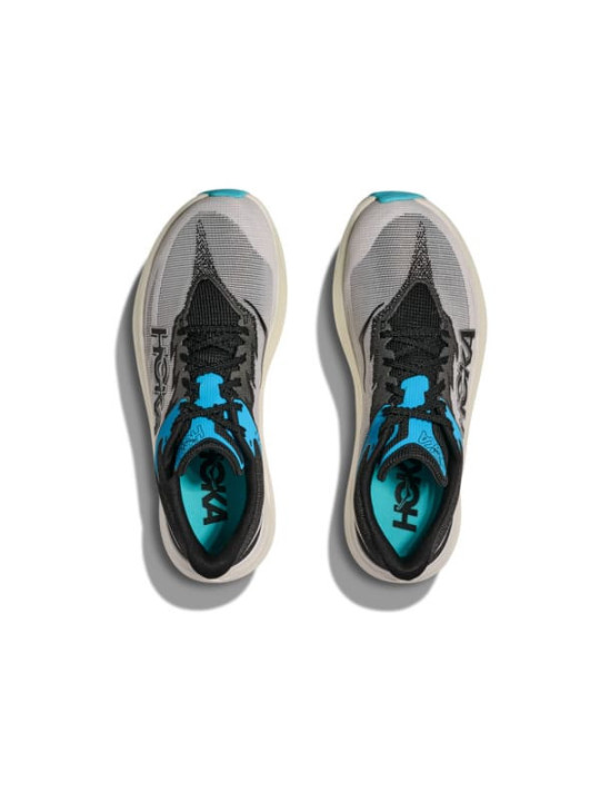 HOKA ROCKET X 3 Mixte White/Black – Chaussure Running Légère & Réactive