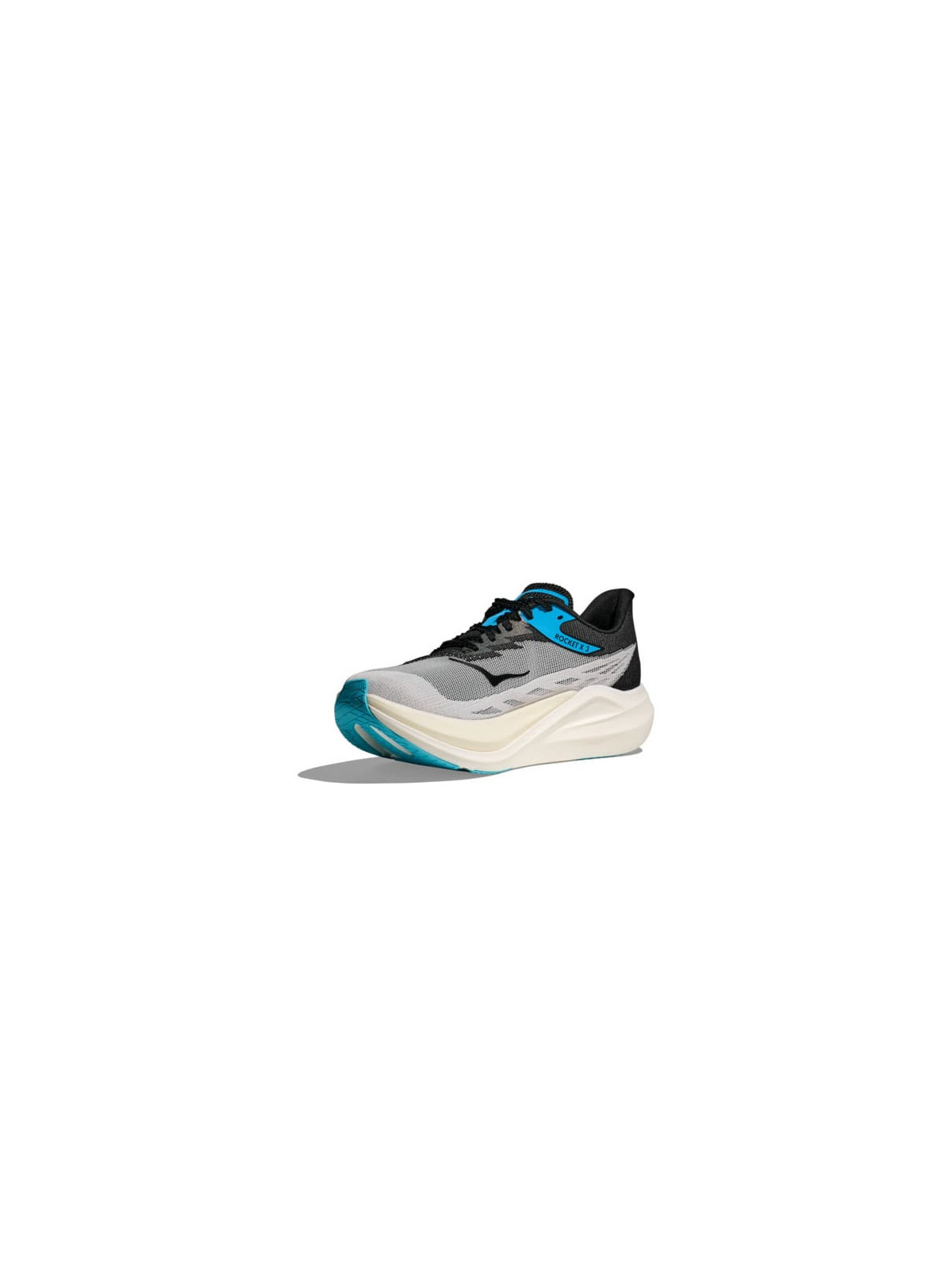 HOKA ROCKET X 3 Mixte White/Black – Chaussure Running Légère & Réactive
