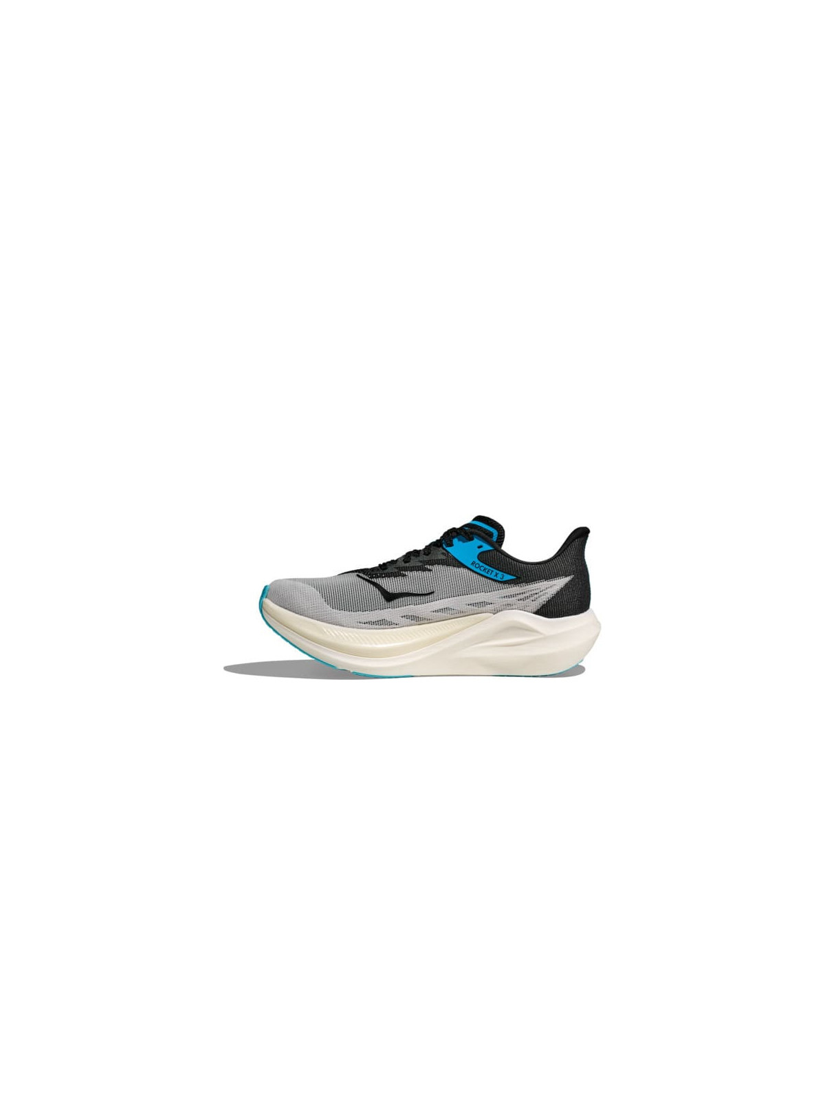 HOKA ROCKET X 3 Mixte White/Black – Chaussure Running Légère & Réactive