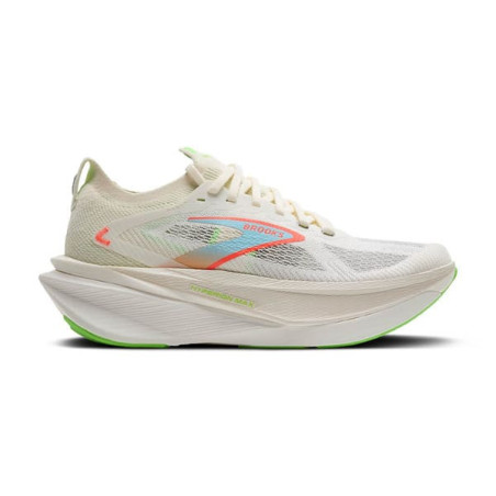 BROOKS Hyperion Max 3 Homme Coconut/Green Gecko/Pink Clay – Chaussures de course rapides et durables