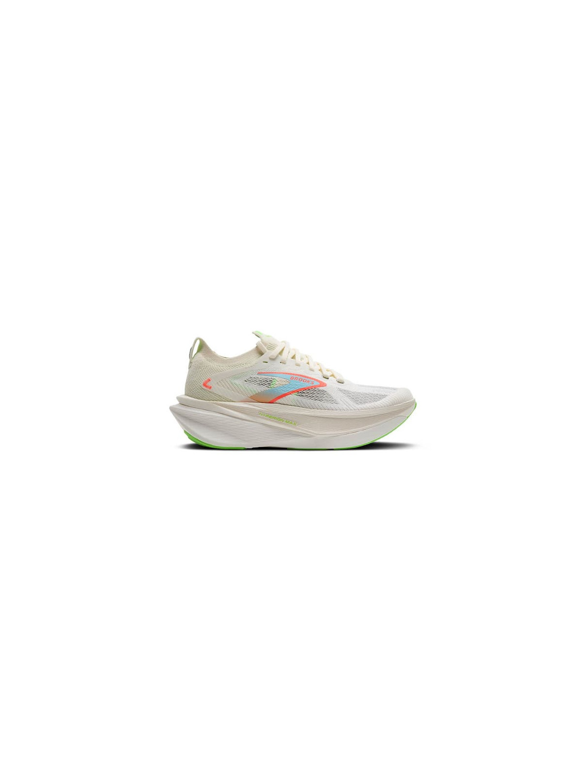 BROOKS Hyperion Max 3 Homme Coconut/Green Gecko/Pink Clay – Chaussures de course rapides et durables