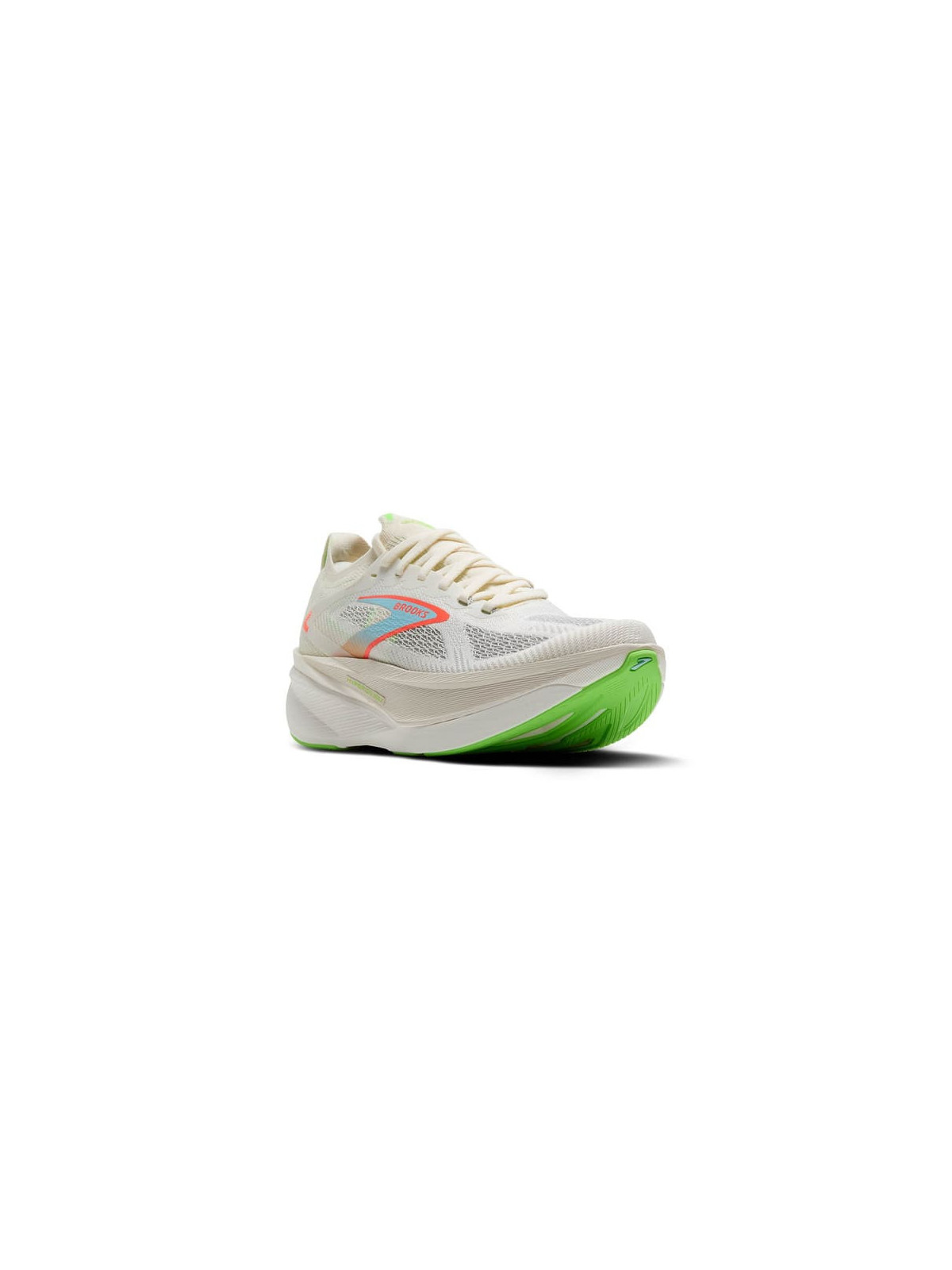 BROOKS Hyperion Max 3 Homme Coconut/Green Gecko/Pink Clay – Chaussures de course rapides et durables