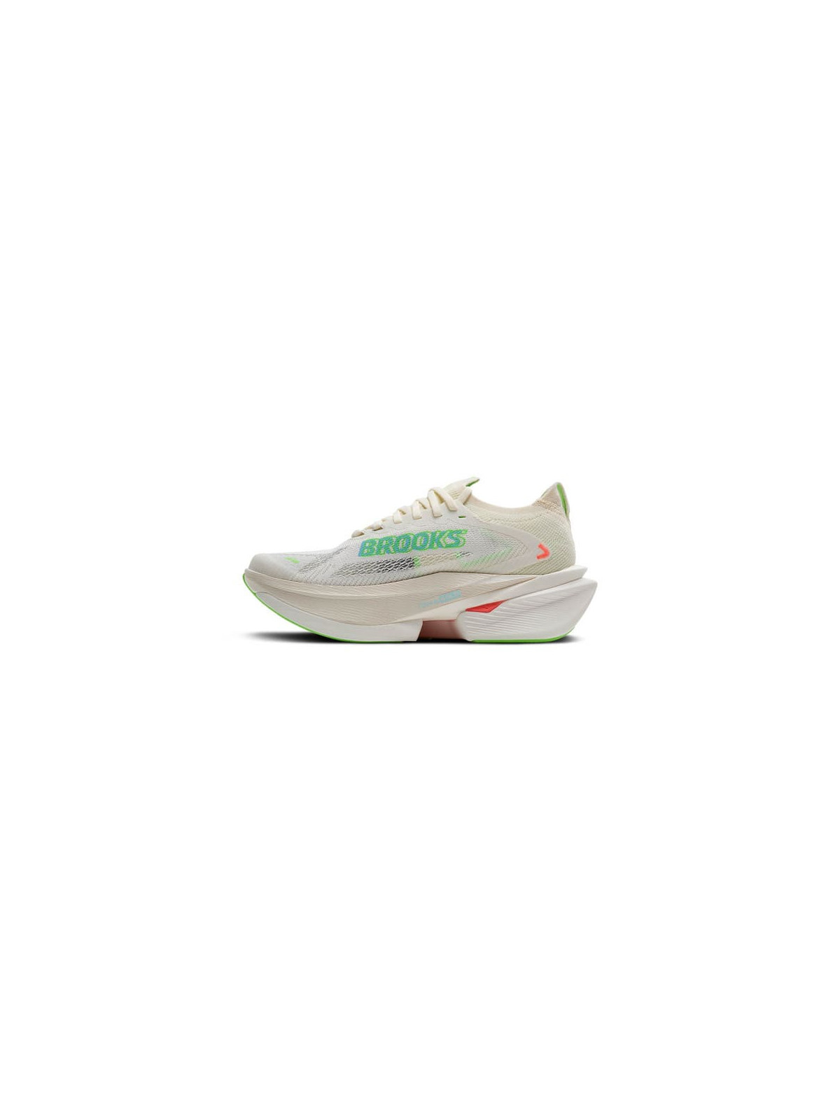 BROOKS Hyperion Max 3 Homme Coconut/Green Gecko/Pink Clay – Chaussures de course rapides et durables