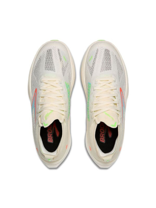 BROOKS Hyperion Max 3 Homme Coconut/Green Gecko/Pink Clay – Chaussures de course rapides et durables