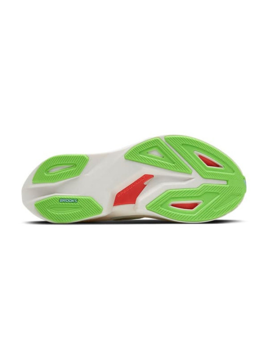 BROOKS Hyperion Max 3 Homme Coconut/Green Gecko/Pink Clay – Chaussures de course rapides et durables