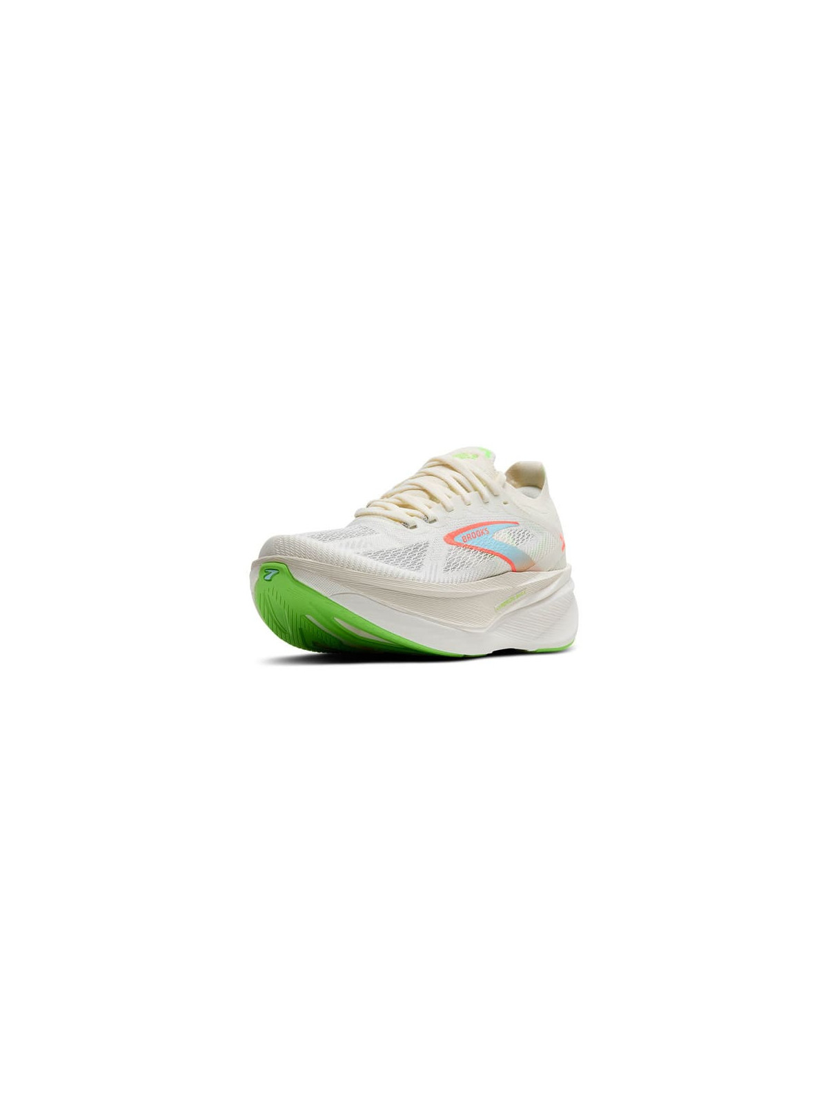 BROOKS Hyperion Max 3 Homme Coconut/Green Gecko/Pink Clay – Chaussures de course rapides et durables