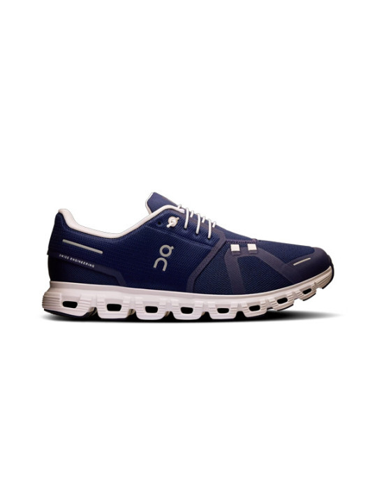 ON RUNNING Cloud 6 Homme Midnight | White — 3MF10070692 — Amorti Zero‑Gravity & maintien Speedboard