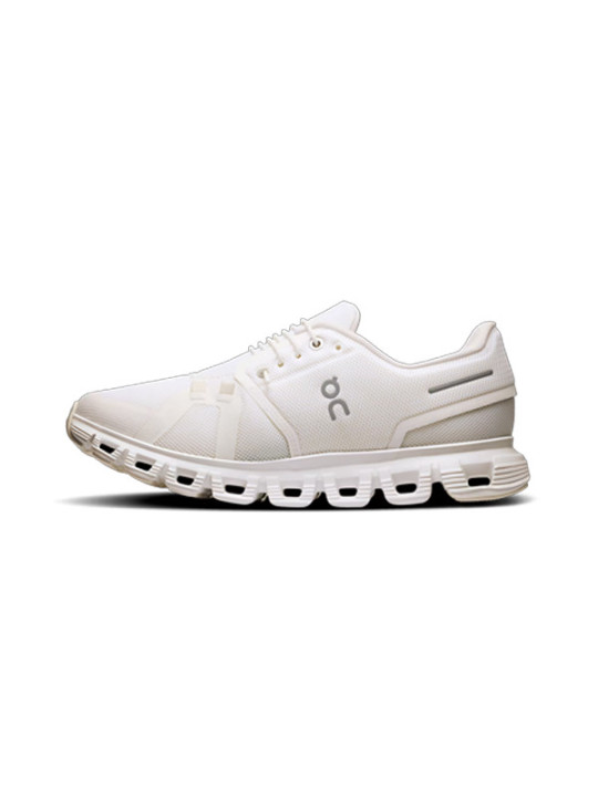ON RUNNING Cloud 6 Femme White | White — 3WF10061200 — Confort quotidien & amorti Zero‑Gravity