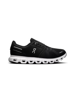ON RUNNING Cloud 6 Femme Black | White — 3WF10060299 — Confort quotidien & amorti Zero‑Gravity
