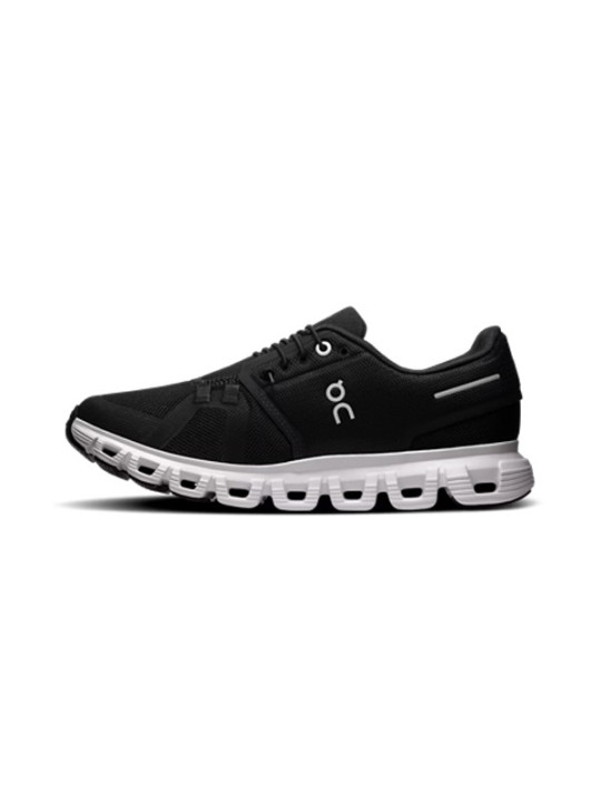 ON RUNNING Cloud 6 Femme Black | White — 3WF10060299 — Confort quotidien & amorti Zero‑Gravity