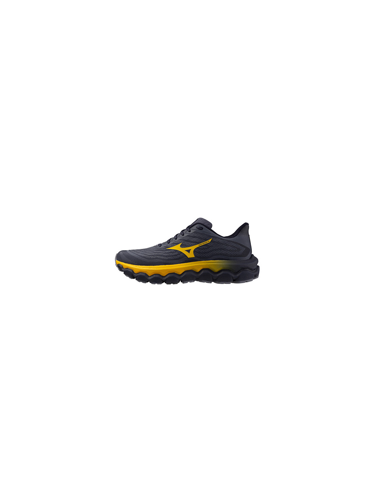 MIZUNO WAVE HORIZON 8 Homme — BlueGranite/Citrus/BaritoneBlue — Réf J1GC252651 | Amorti & stabilité