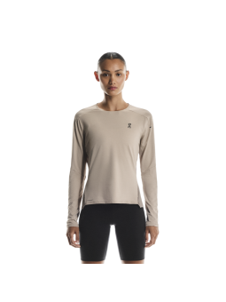 ON RUNNING Performance Long‑T Femme — Desert | Cinder — 1WE10323153