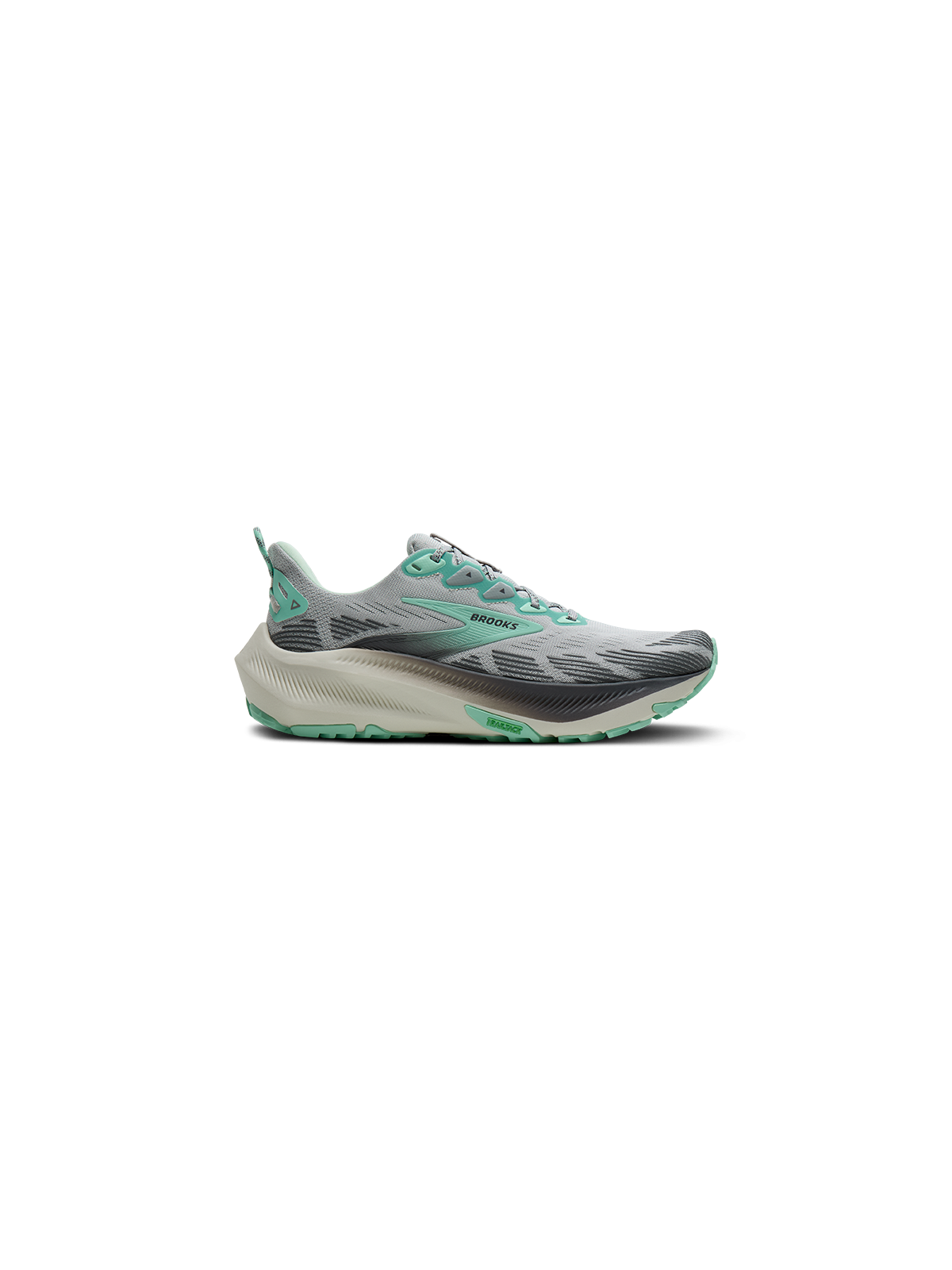 BROOKS Ghost Trail Femme — Harbor Mist / Poppy / Yucca — Réf 1204641B026