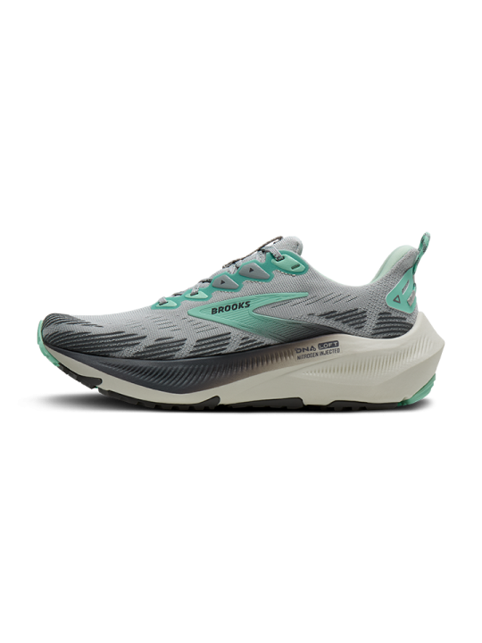 BROOKS Ghost Trail Femme — Harbor Mist / Poppy / Yucca — Réf 1204641B026