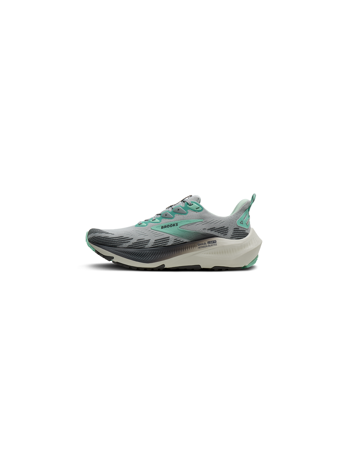 BROOKS Ghost Trail Femme — Harbor Mist / Poppy / Yucca — Réf 1204641B026