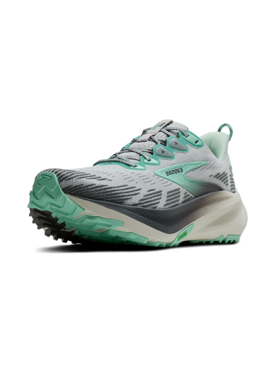 BROOKS Ghost Trail Femme — Harbor Mist / Poppy / Yucca — Réf 1204641B026