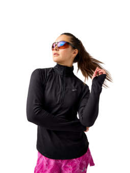 Brooks Dash 1/2 Zip 3.0 Femme — Haut running Black