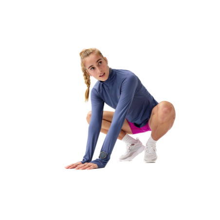 Brooks Dash 1/2 Zip 3.0 Femme — Haut running Nightshadow