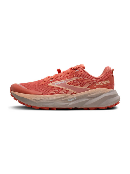 BROOKS Cascadia 19 Femme — Trail polyvalent & stable | 6 mm drop • 277,8 g • Réf 1204461B812