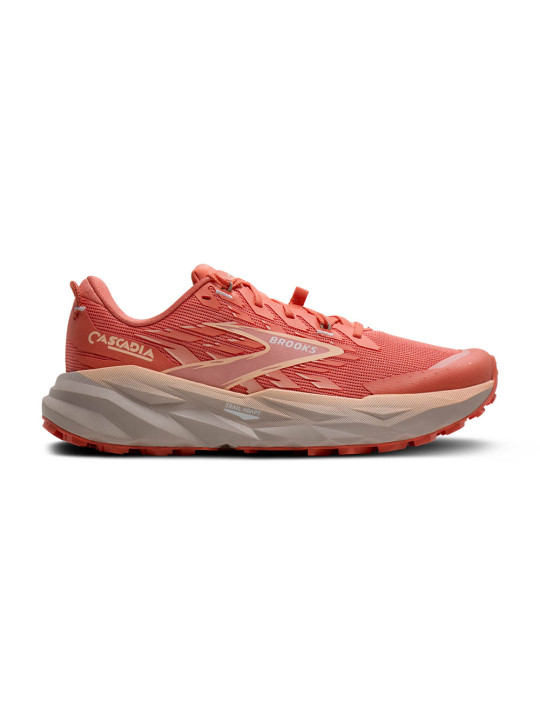 BROOKS Cascadia 19 Femme — Trail polyvalent & stable | 6 mm drop • 277,8 g • Réf 1204461B812