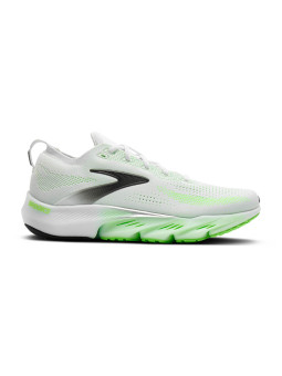 BROOKS Glycerin Flex Mens — White/Green Gecko/Phantom | Running confort & flex • 1104781D114