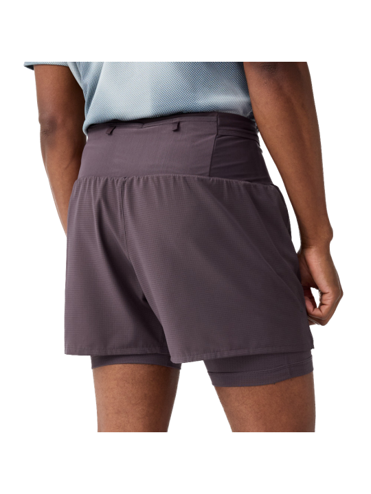 BROOKS High Point 5" 2‑in‑1 Short 2.0 Mens — Dk Russet | Short running 2‑en‑1 • 211495264