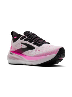 BROOKS Glycerin 23 Womens — White/Phantom/Cyber Pink — Réf 1204651B111 | Amorti ultra‑doux & soutien GTS