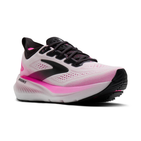 BROOKS Glycerin 23 Womens — White/Phantom/Cyber Pink — Réf 1204651B111 | Amorti ultra‑doux & soutien GTS
