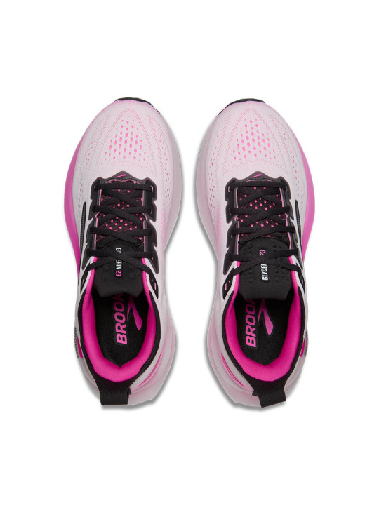   BROOKS Glycerin 23 Womens — White/Phantom/Cyber Pink — Réf 1204651B111 | Amorti ultra‑doux & soutien GTS