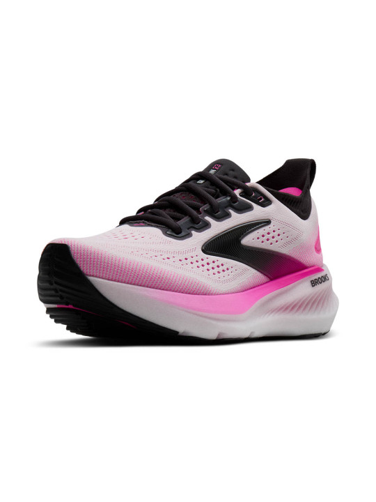 BROOKS Glycerin 23 Womens — White/Phantom/Cyber Pink — Réf 1204651B111 | Amorti ultra‑doux & soutien GTS