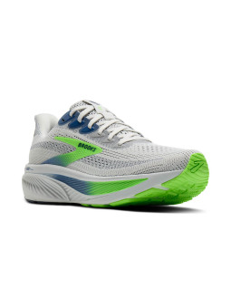 BROOKS Ghost 17 Mens — Oyster/Beacon Blue/Gecko — Réf 1104421D454 | Amorti doux & transitions fluides