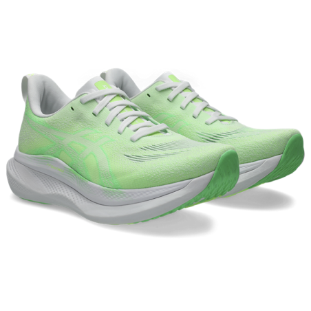 ASICS GLIDERIDE MAX 2 Femme — White / Vital Green — Réf 1012B928-100 | Chaussure running
