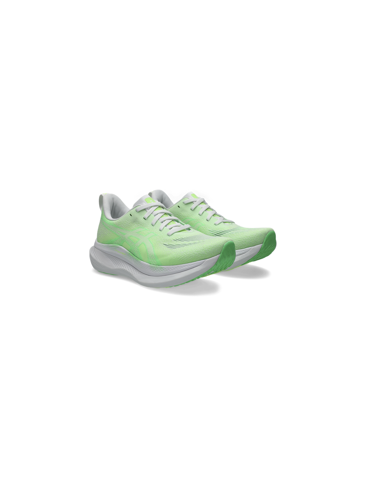 ASICS GLIDERIDE MAX 2 Femme — White / Vital Green — Réf 1012B928-100 | Chaussure running