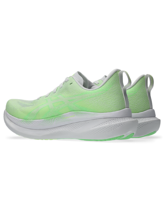   ASICS GLIDERIDE MAX 2 Femme — White / Vital Green — Réf 1012B928-100 | Chaussure running