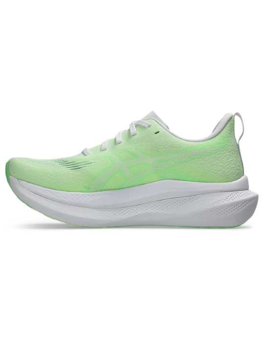   ASICS GLIDERIDE MAX 2 Femme — White / Vital Green — Réf 1012B928-100 | Chaussure running
