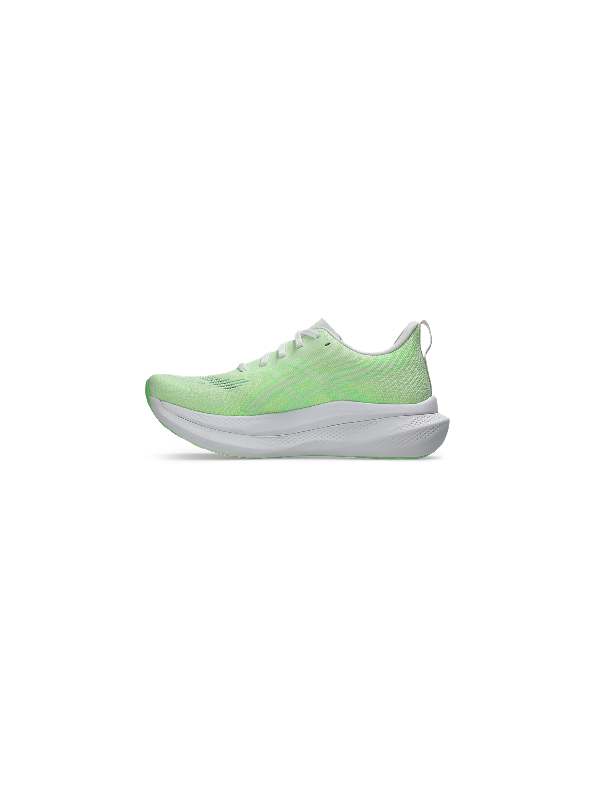   ASICS GLIDERIDE MAX 2 Femme — White / Vital Green — Réf 1012B928-100 | Chaussure running