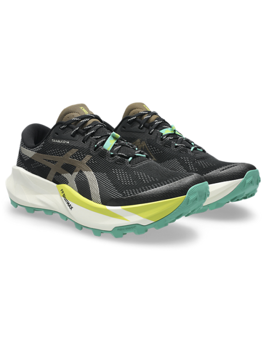 ASICS TRABUCO 14 — BLACK / CLAY CANYON — Réf 1011C166-001 | Chaussure trail adhérence & protection