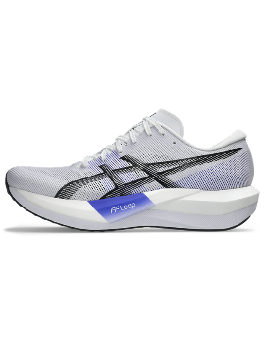   ASICS MAGIC SPEED 5 — WHITE / BLACK — Réf 1013A183-100 | Chaussure route réactive & compétition