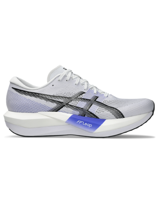   ASICS MAGIC SPEED 5 — WHITE / BLACK — Réf 1013A183-100 | Chaussure route réactive & compétition