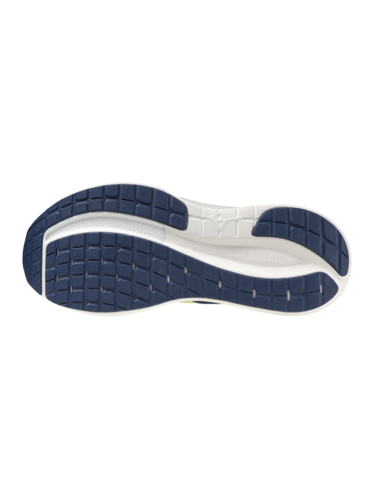   WAVE INSPIRE 22 MEN — Estate Blue/Lightning Yellow — Réf J1GD264424 | Chaussure route stabilité & amorti ENERZYnxt