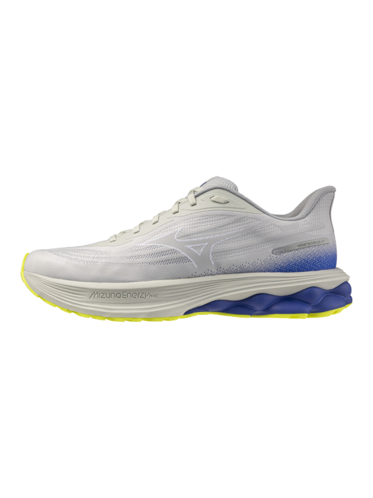   MIZUNO WAVE SKYRISE 7 Homme — Dawn Blue / White / Dazzling Blue — Réf J1GC260902 | Chaussure running amorti