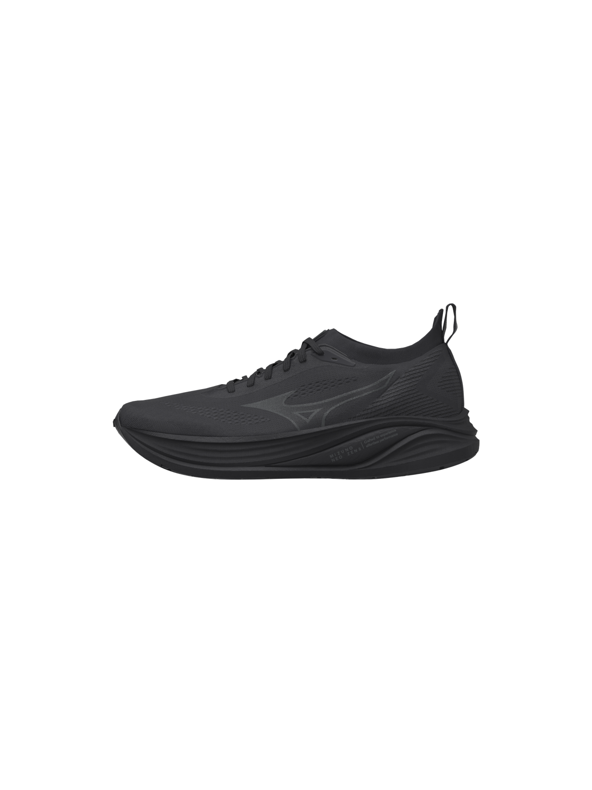 MIZUNO NEO ZEN 2 Unisex — Black/Black Sand — Réf J1GC262832 | Amorti 40 mm & retour d'énergie