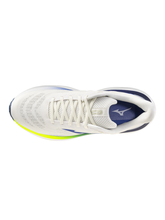   WAVE SKY 9 MEN — Snow White/Surf the Web/Lightning Yellow — Réf J1GC250251 | Amorti ENERZY NXT Nitrogen Infused