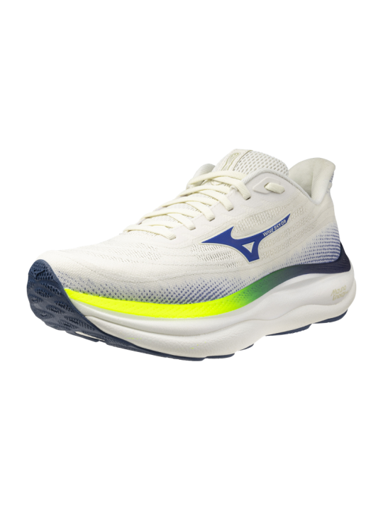   WAVE SKY 9 MEN — Snow White/Surf the Web/Lightning Yellow — Réf J1GC250251 | Amorti ENERZY NXT Nitrogen Infused