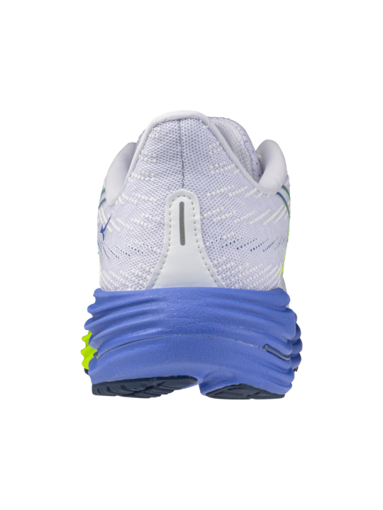   MIZUNO Wave Rider 29 Femme – White/Lightning Yellow/Ultramarine | Amorti réactif & confort
