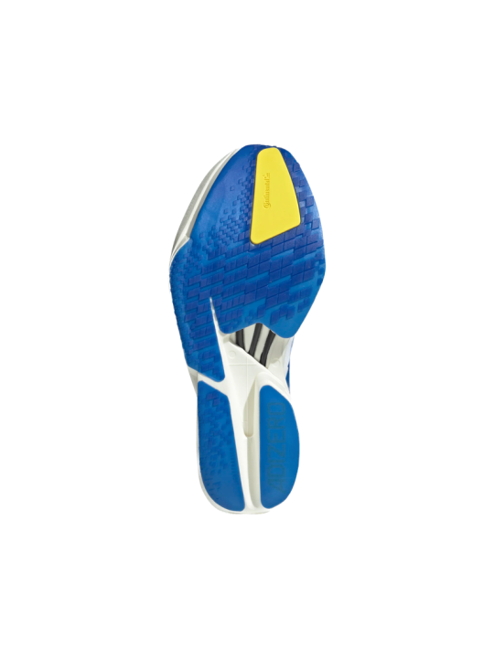   Adidas Adizero Adios Pro 4 Homme — KI9388 — FTWWHT/BLUE/YELLOW