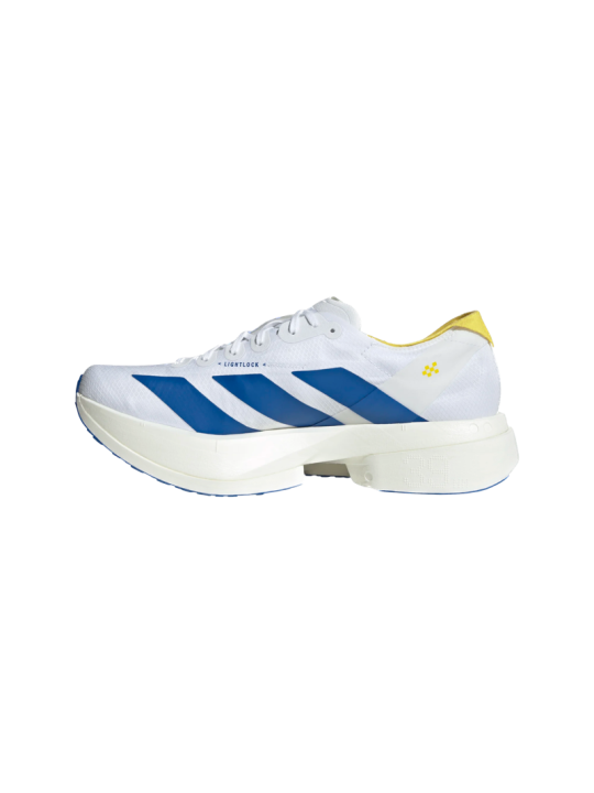   Adidas Adizero Adios Pro 4 Homme — KI9388 — FTWWHT/BLUE/YELLOW